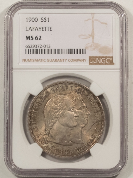 New Certified Coins 1900 $1 LAFAYETTE COMMEMORATIVE – NGC MS-62, FRESH & ORIGINAL!