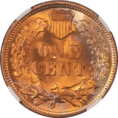 Indian 1908 INDIAN CENT – NGC MS-63 RD, BLAZING RED!