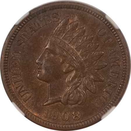 Indian 1908-S INDIAN CENT – NGC MS-62 BN, KEY-DATE!