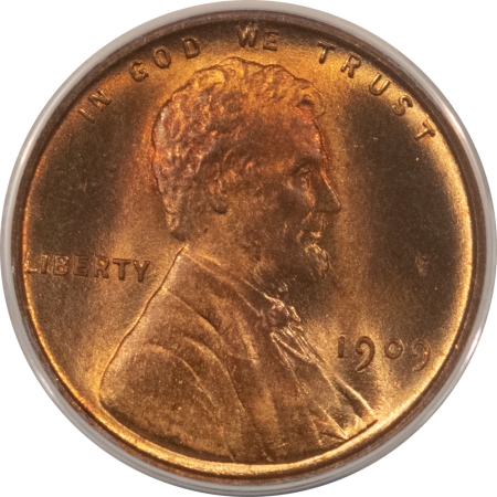 Lincoln Cents (Wheat) 1909 VDB LINCOLN CENT – ANACS MS-66 RB, REALLY PRETTY!