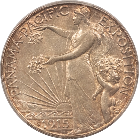 New Certified Coins 1915-S PANAMA-PACIFIC COMMEMORATIVE HALF DOLLAR, PCGS MS-64, PREMIUM QUALITY