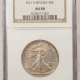 Half Dollars 1916-S WALKING LIBERTY HALF DOLLAR – PCGS AU-53, WHITE & FLASHY, LOOKS BETTER!