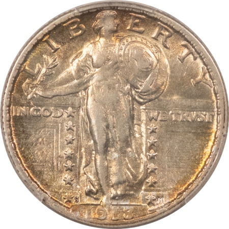 New Certified Coins 1918/7-S STANDING LIBERTY QUARTER – PCGS AU-55, LOOKS 58! FRESH, FLASHY KEY-DATE