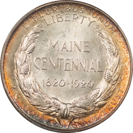 New Certified Coins 1920 MAINE COMMEMORATIVE HALF DOLLAR – PCGS MS-64, PRETTY, PREMIUM QUALITY!