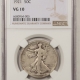 Liberty Seated Halves 1865 SEATED LIBERTY HALF DOLLAR – NGC XF-45, PLEASING CIVIL WAR DATE!