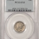 Barber Dimes 1914-D BARBER DIME – PCGS MS-63, SATINY WHITE, ORIGINAL