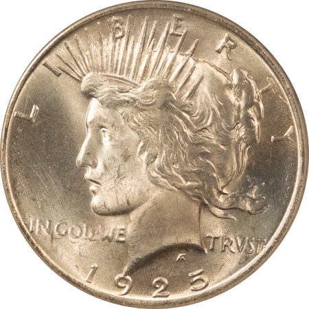 New Certified Coins 1925 PEACE DOLLAR – NGC MS-64, FLASHY & PREMIUM QUALITY! FATTIE HOLDER