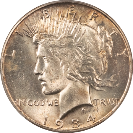 New Certified Coins 1934-S PEACE DOLLAR – PCGS MS-61, FLASHY KEY DATE! TOUGH!