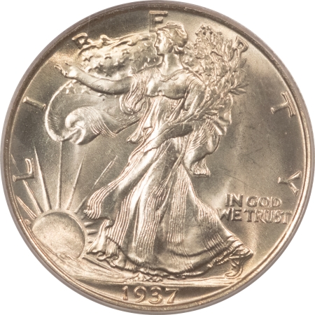 New Certified Coins 1937 WALKING LIBERTY HALF DOLLAR – PCGS MS-64, FRESH WHITE & PREMIUM QUALITY!