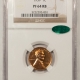 Lincoln Cents (Wheat) 1955 DOUBLED DIE OBVERSE LINCOLN CENT PCGS MS-62 RB, ORIGINAL LOTS OF RED! NICE!