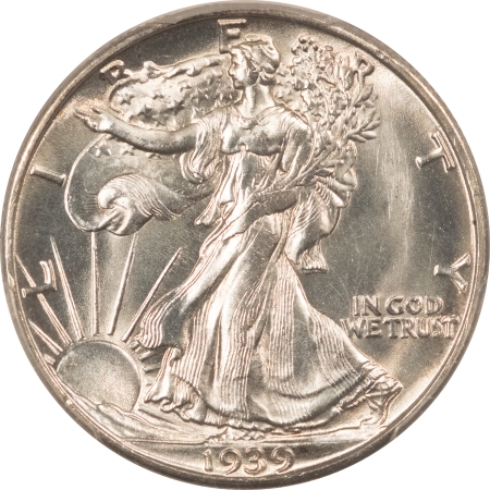 New Certified Coins 1939-D WALKING LIBERTY HALF DOLLAR – PCGS MS-64, LOOKS 65+, PREMIUM QUALITY!