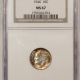 New Certified Coins 1957-D ROOSEVELT DIME – NGC MS-67 SUPERB