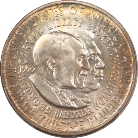 New Certified Coins 1953-D WASHINGTON-CARVER COMMEM HALF DOLLAR PCGS MS-66+ SUPERB! POP 8, 3 HIGHER!