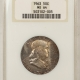 Franklin Halves 1962 PROOF FRANKLIN HALF DOLLAR, NGC PF-69 STAR CAMEO, VIRTUALLY PERFECT, SUPERB