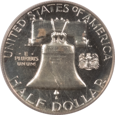 Franklin Halves 1963 PROOF FRANKLIN HALF DOLLAR – PCGS PR-67, OLD GREEN HOLDER, LOOKS CAMEO!