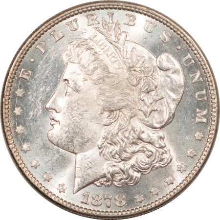 Morgan Dollars 1878 8TF MORGAN DOLLAR – HIGH GRADE VIRTUALLY UNC NICE, FLASHY SEMI-PROOFLIKE