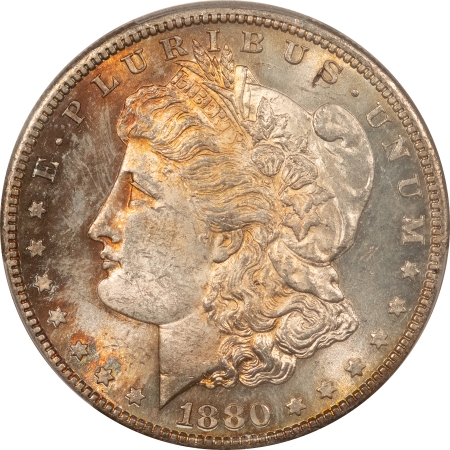 Morgan Dollars 1880-S MORGAN DOLLAR – PCGS MS-63, PRETTY!