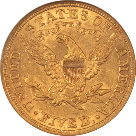 $5 1881 $5 LIBERTY GOLD – NGC AU-58