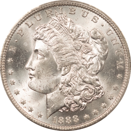 Morgan Dollars 1888-O MORGAN DOLLAR – PCGS MS-64, WHITE!