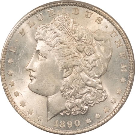 Morgan Dollars 1890 MORGAN DOLLAR – PCGS MS-64, WHITE!