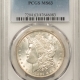 Morgan Dollars 1890 MORGAN DOLLAR – PCGS MS-64, WHITE!