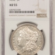 Morgan Dollars 1890-CC MORGAN DOLLAR – NGC AU-58, LUSTROUS & VIRTUALLY UNCIRCULATED!