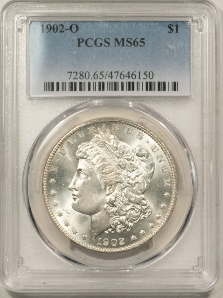 Morgan Dollars 1902-O MORGAN DOLLAR – PCGS MS-65, 66 QUALITY! SUPER PREMIUM QUALITY!