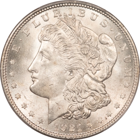 Morgan Dollars 1921 MORGAN DOLLAR – PCGS MS-66, FRESH WHITE GEM+