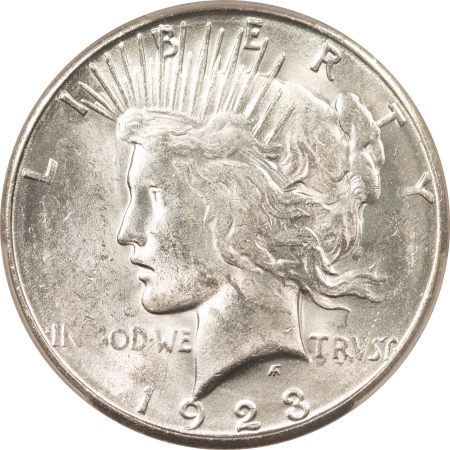 New Certified Coins 1923-S PEACE DOLLAR – PCGS MS-63, WHITE & CHOICE!