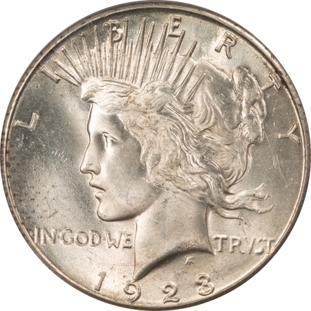 New Certified Coins 1923-S PEACE DOLLAR PCGS MS-64, PRETTY PREMIUM QUALITY!