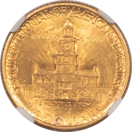 Gold 1926 $2.50 AMERICAN SESQUICENTENNIAL GOLD COMMEMORATIVE – NGC MS-62