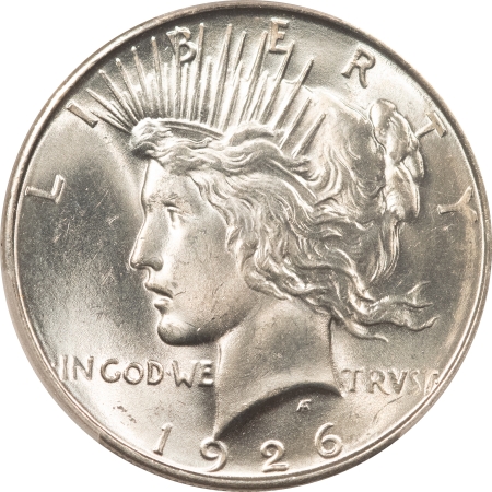 New Certified Coins 1926-D PEACE DOLLAR – PCGS MS-64, BLAZING WHITE! PREMIUM QUALITY!