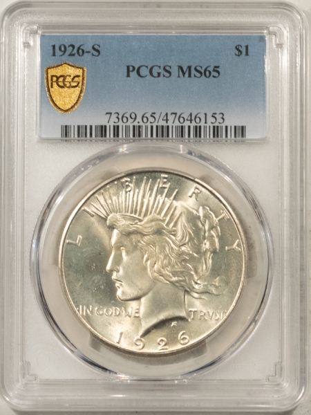 New Certified Coins 1926-S PEACE DOLLAR PCGS MS-65