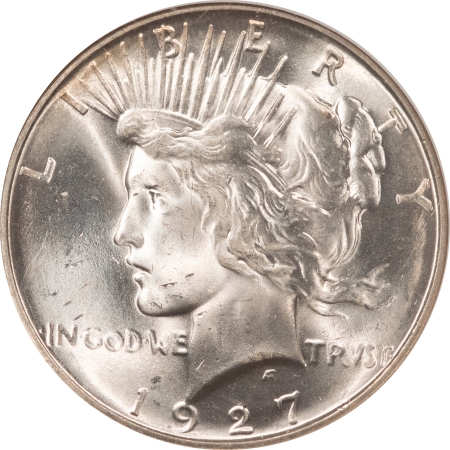 CAC Approved Coins 1927-D PEACE DOLLAR – NGC MS-64, BLAZING WHITE! PREMIUM QUALITY & CAC APPROVED!