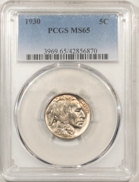 Buffalo Nickels 1930 BUFFALO NICKEL – PCGS MS-65, LUSTROUS GEM!