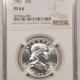 Franklin Halves 1951 PROOF FRANKLIN HALF DOLLAR – PCGS PR-66