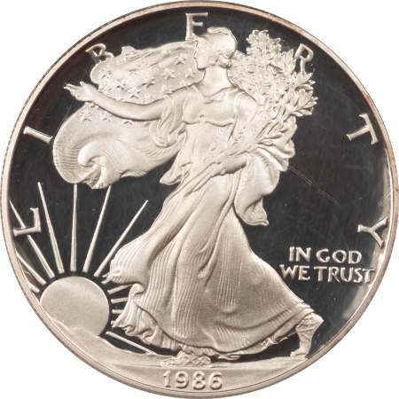 American Silver Eagles 1986-S PROOF $1 AMERICAN SILVER EAGLE – ANACS PR-70 DCAM, 1ST YEAR OF ISSUE!