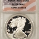 American Silver Eagles 1988 $1 AMERICAN SILVER EAGLE – ANACS MS-70