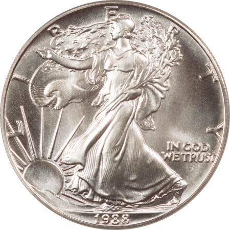 American Silver Eagles 1988 $1 AMERICAN SILVER EAGLE – ANACS MS-70