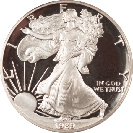 American Silver Eagles 1989-S PROOF $1 AMERICAN SILVER EAGLE – ANACS PR-70 DCAM