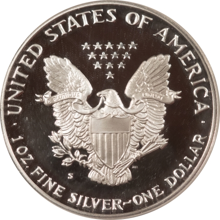 American Silver Eagles 1989-S PROOF $1 AMERICAN SILVER EAGLE – ANACS PR-70 DCAM