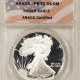 American Silver Eagles 1989-S PROOF $1 AMERICAN SILVER EAGLE – ANACS PR-70 DCAM