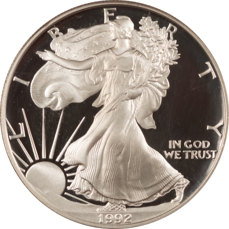 American Silver Eagles 1992-S PROOF $1 AMERICAN SILVER EAGLE – ANACS PR-70 DCAM