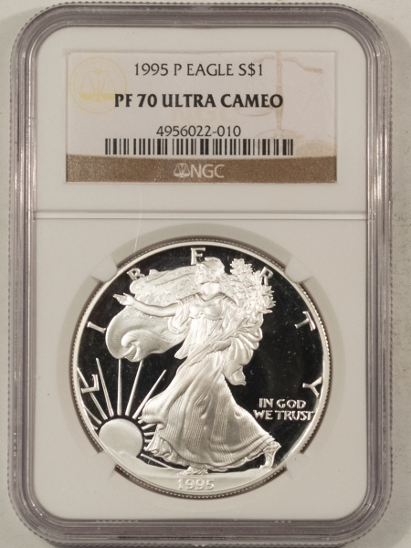 American Silver Eagles 1995-P PROOF $1 AMERICAN SILVER EAGLE – NGC PF-70 ULTRA CAMEO