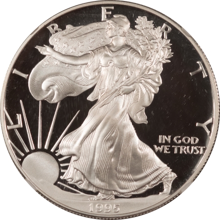 American Silver Eagles 1995-P PROOF $1 AMERICAN SILVER EAGLE – NGC PF-70 ULTRA CAMEO