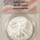 American Silver Eagles 1996 $1 AMERICAN SILVER EAGLE, 20TH ANNIVERSARY COLLECTION – NGC MS-70