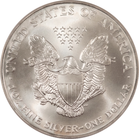 American Silver Eagles 1998 $1 AMERICAN SILVER EAGLE – ANACS MS-70, MINOR OBVERSE MILK SPOTS