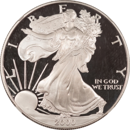 American Silver Eagles 2000-P PROOF $1 AMERICAN SILVER EAGLE – NGC PF-70 ULTRA CAMEO!