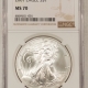 American Silver Eagles 2000-P PROOF $1 AMERICAN SILVER EAGLE – NGC PF-70 ULTRA CAMEO!