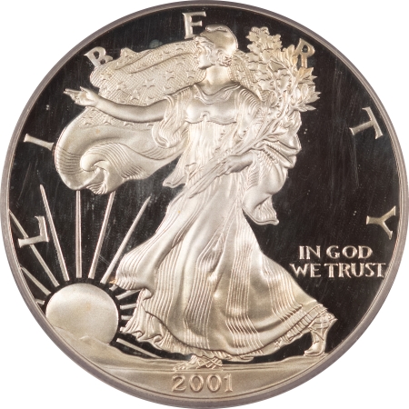 American Silver Eagles 2001-W PROOF $1 AMERICAN SILVER EAGLE – PCGS PR-70 DCAM